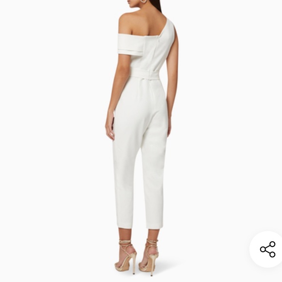 LAVISH ALICE
One-Shoulder Belted Jumpsuit - Picture 3 of 5
